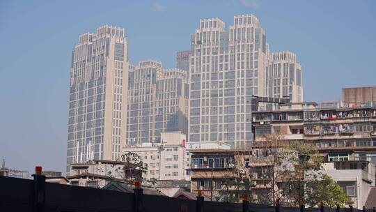 长沙城市建筑群居民区