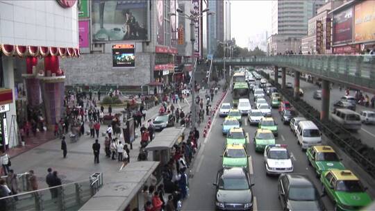 中国现代交通的延时拍摄视频素材模板下载
