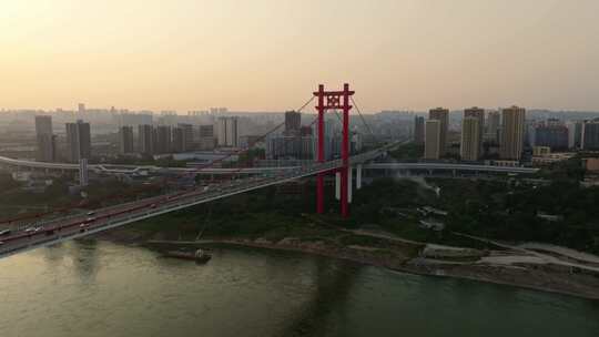 4K重庆寸滩大桥航拍