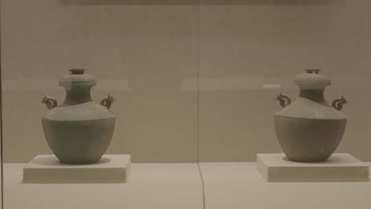 河南安阳航拍景点文字博物馆文物展示青铜器