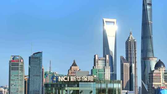 陆家嘴全景 北外滩建筑群