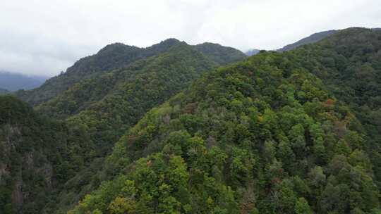 陕西太白县附近秦岭山脉初秋