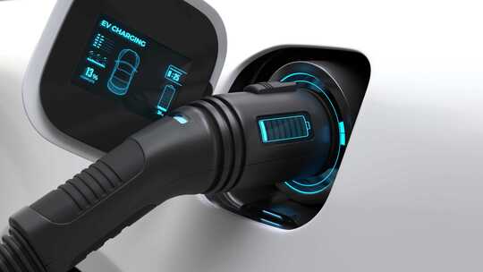 新能源汽车充电的概念动画视频素材模板下载