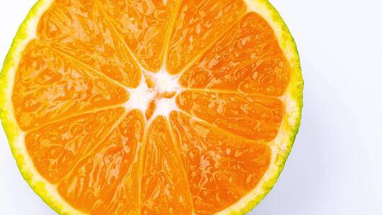 新鲜切开的橘子鲜橙4k视频视频素材模板下载