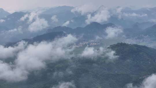 广西山水云海航拍