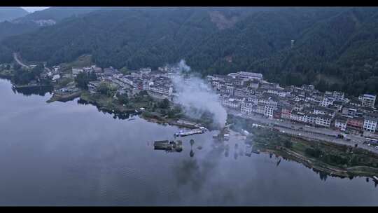 高清实拍眉山风光洪雅雅女湖