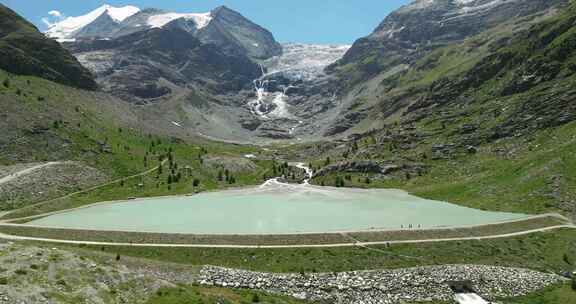 瑞士，特特曼大坝，冰川水，特特曼湖
