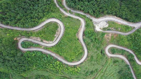 福建德化传媒山路山村十八格盘山公路