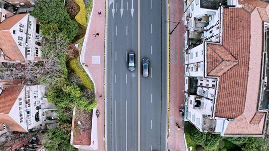 徐汇区淮海中路航拍