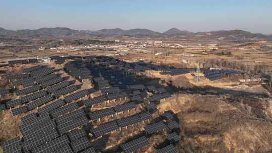 太阳能 公路 航拍 自然 建设