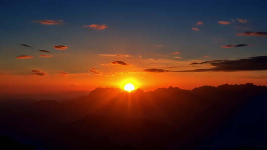 唯美夕阳太阳落山