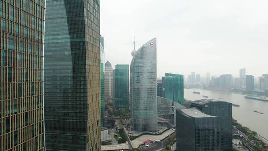 上海陆家嘴摩天大楼视频素材模板下载