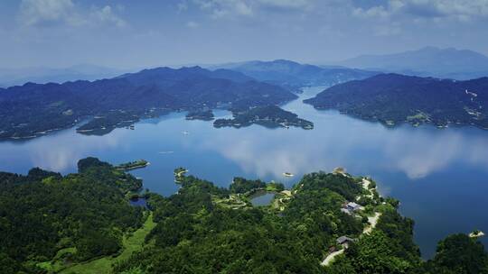 湖南洞庭湖风光带岳阳楼风景区航拍