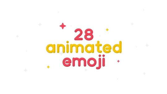 综艺有趣28数字emoji动画AE模板
