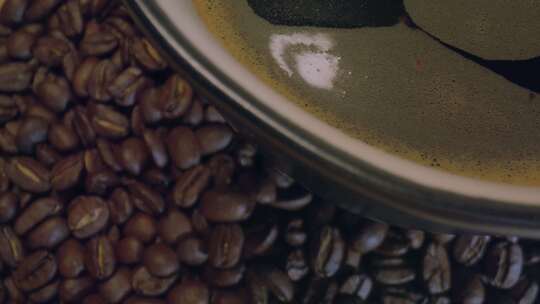 咖啡豆 咖啡豆特写 咖啡文化 咖啡食材视频素材模板下载