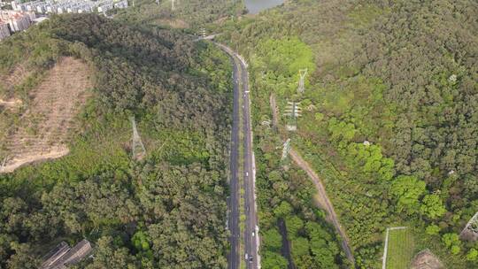 山间公路航拍