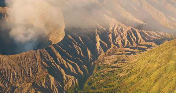 航拍印尼Bromo火山