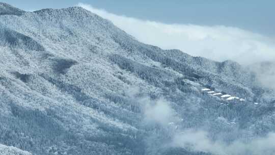 江西九江庐山风景区冬季雪景风光