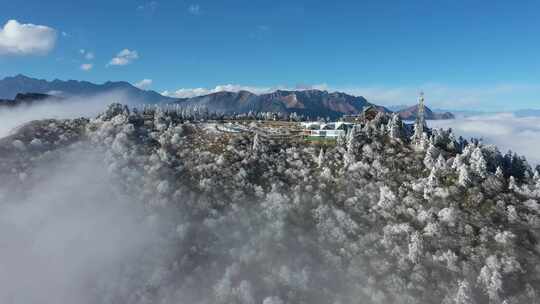 雪山雪景航拍