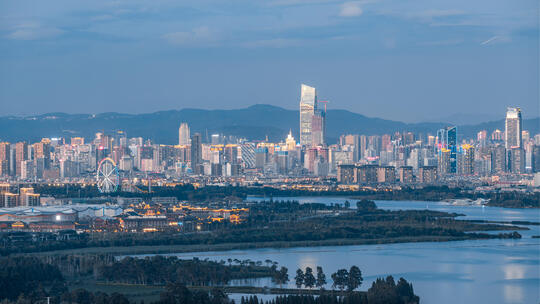 昆明城市景观延时