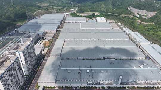 深圳深汕比亚迪汽车工业园小漠整车园航拍