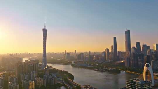 广州海珠区琶洲高新区夜景