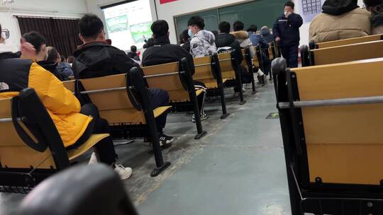 【镜头合集】大学生公开课听课讲课黑板视频素材模板下载