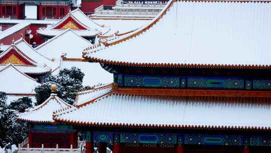 北京故宫紫禁城雪景