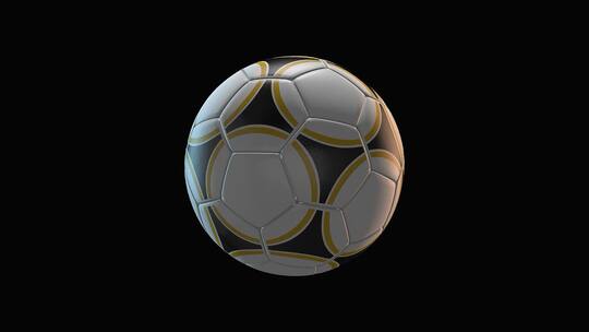 足球三维立体模型元素展示