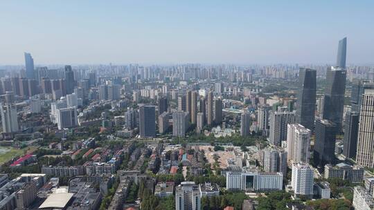 湖北武汉城市风光金融中心视频素材模板下载