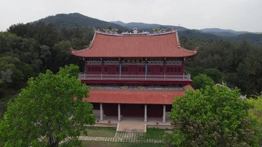 航拍福建泉州少林寺藏经阁