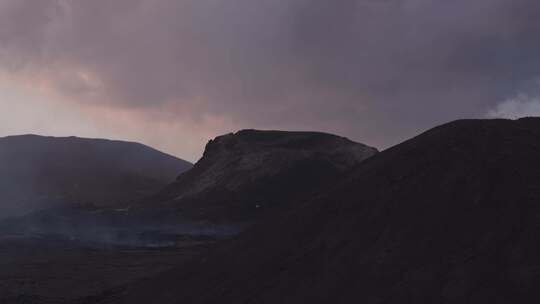 火山，熔岩流，火山，喷发