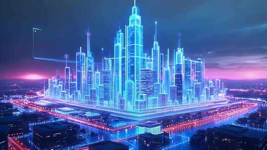 全息智慧城市大数据云计算中心4K