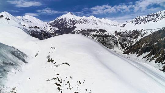 4K登峰登山高山雪山攀登冬季滑雪