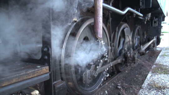 蒸汽火车工业行驶视频素材模板下载