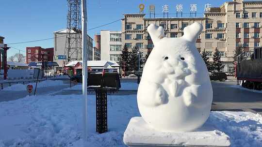 十二生肖雪雕《辰龙》