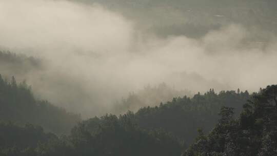 云海云雾大山仙境清晨延时SLOG3