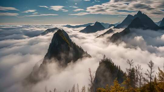 山间云海壮丽景观