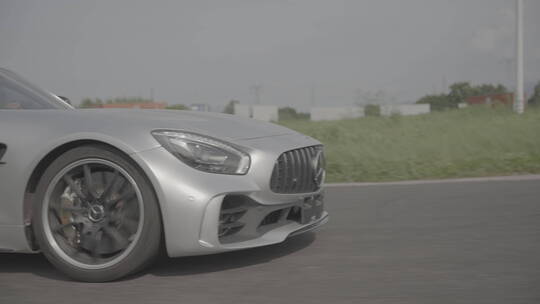 AMG GTR 颜色前侧跟拍 4K slog3