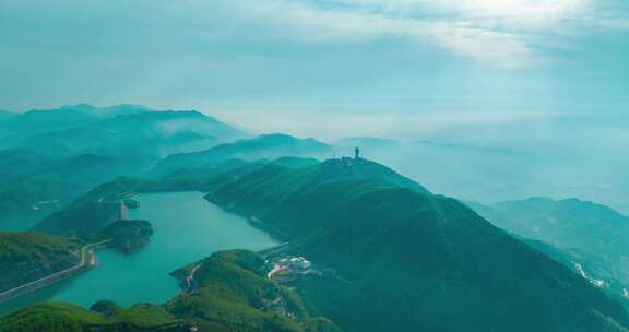 长沙黑麋峰航拍延时