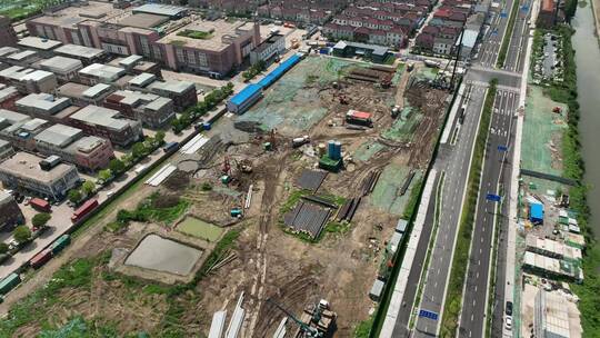 扬州在建杭集中心「航拍分镜3」20220727