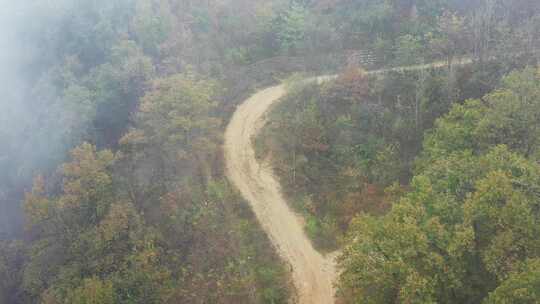 秦岭山脉秋季风景云海