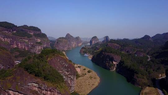 龙虎山航拍风景