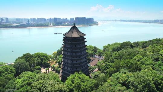杭州六和塔文化公园视频素材模板下载