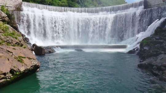 户外自然景观瀑布