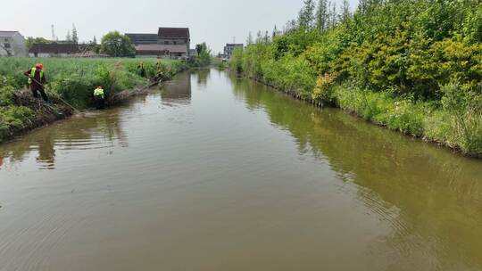 河道清理视频素材模板下载