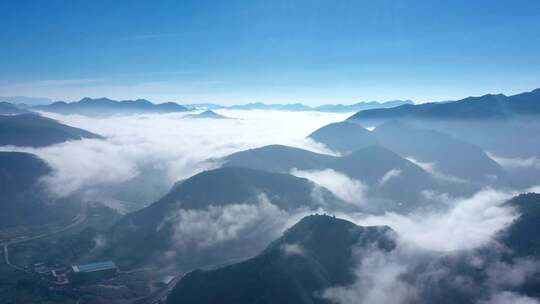 大山云海延时航拍