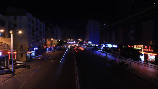 延时摄影 夜晚 车流 莆田 城市