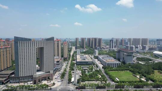 航拍湖北武汉城市风光旅游景点