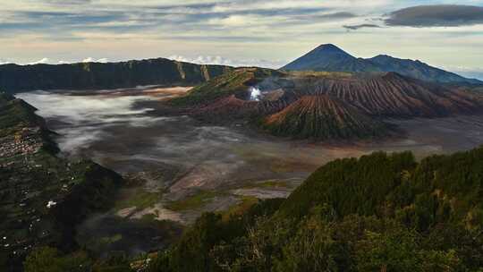 印尼Bromo火山延时摄影视频素材模板下载